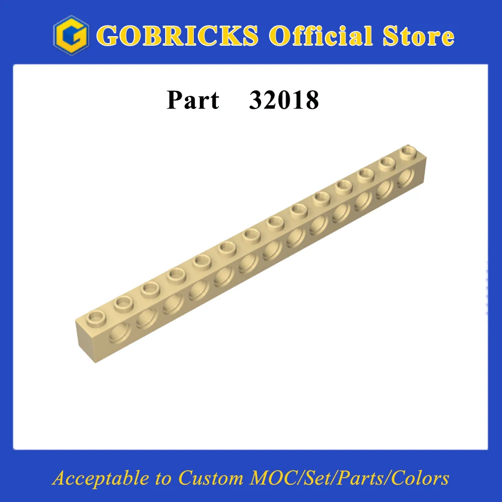 

Gobricks 1 Pcs MOC Brick 1 x 14 9 Holes Compatible With 32018 Model Parts Building Blocks Kids Educational Toys Birthday Gifts