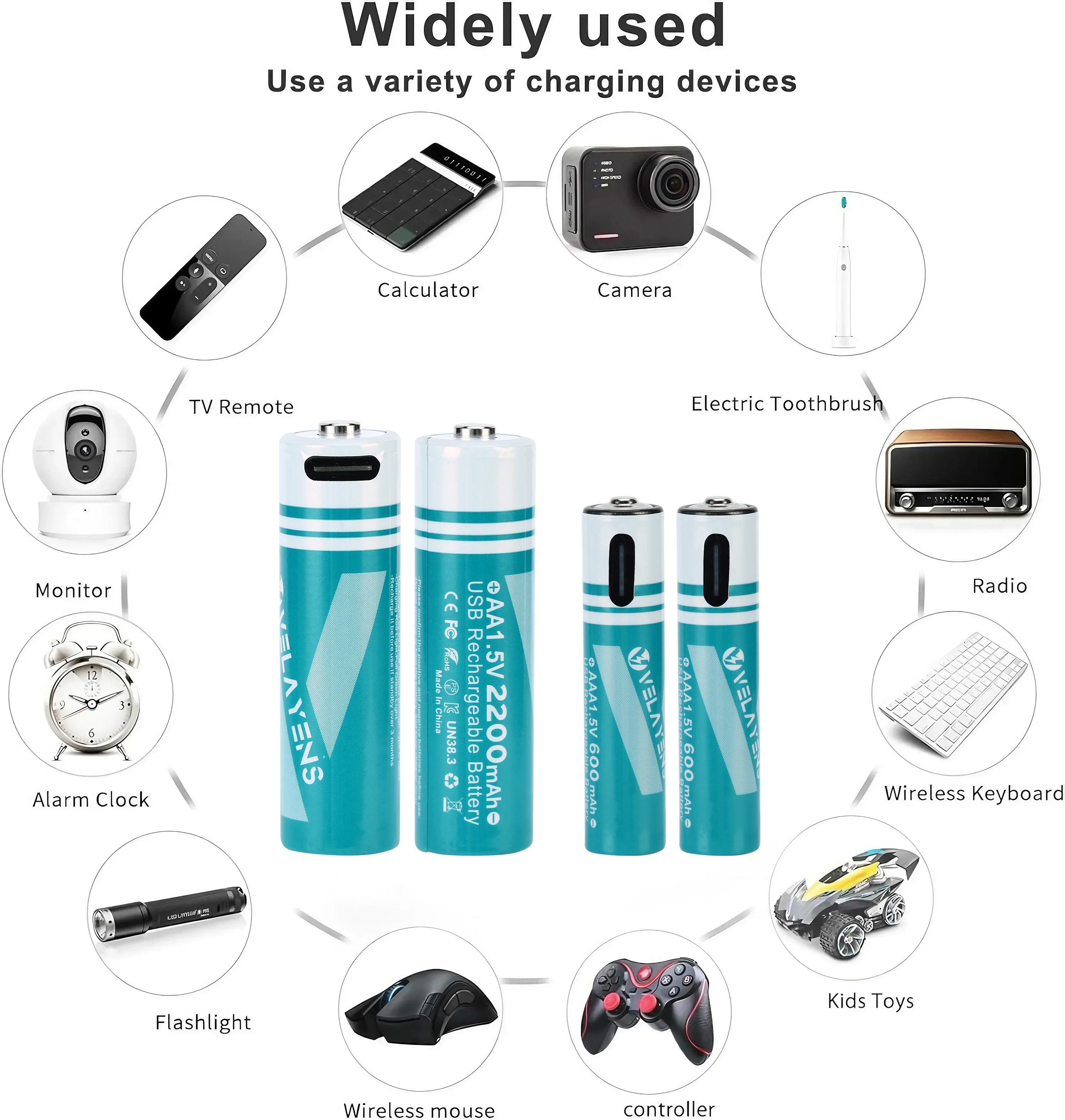Baterai AA Isi Ulang Velayens - Rechargeable Battery Aa ulasan dan harga