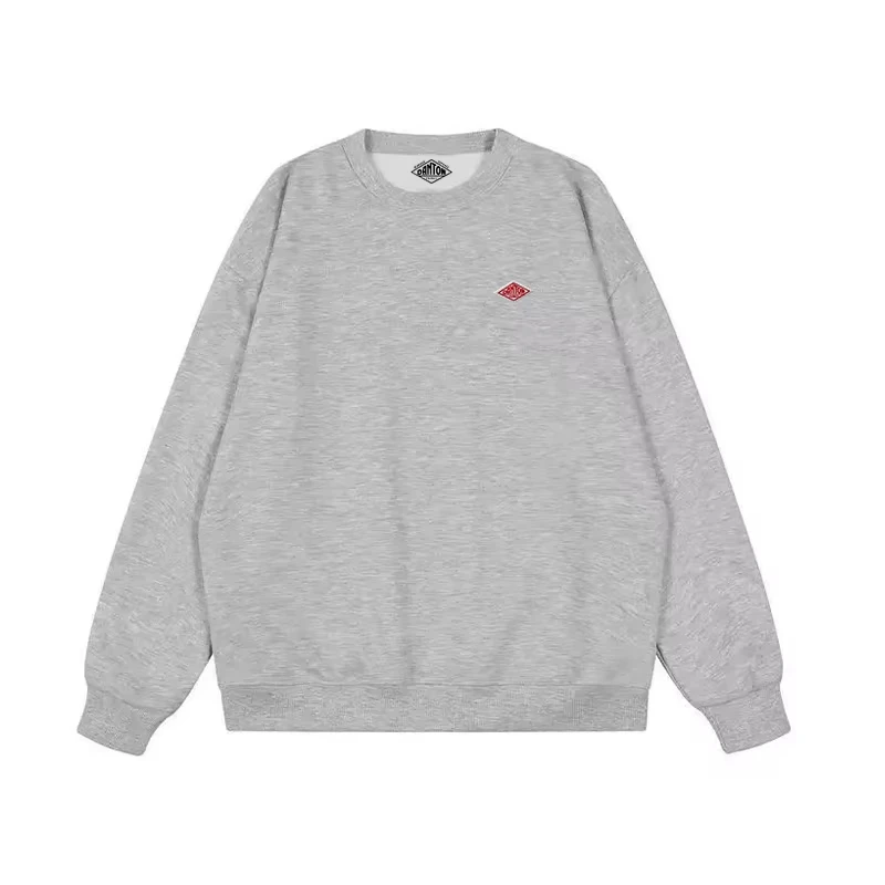 Exported to Japan Spring Thin Sweatshirt Men/Women Same Embroidery Brand Cotton O-Neck Long Sleeve Loose Tracksuit Tops