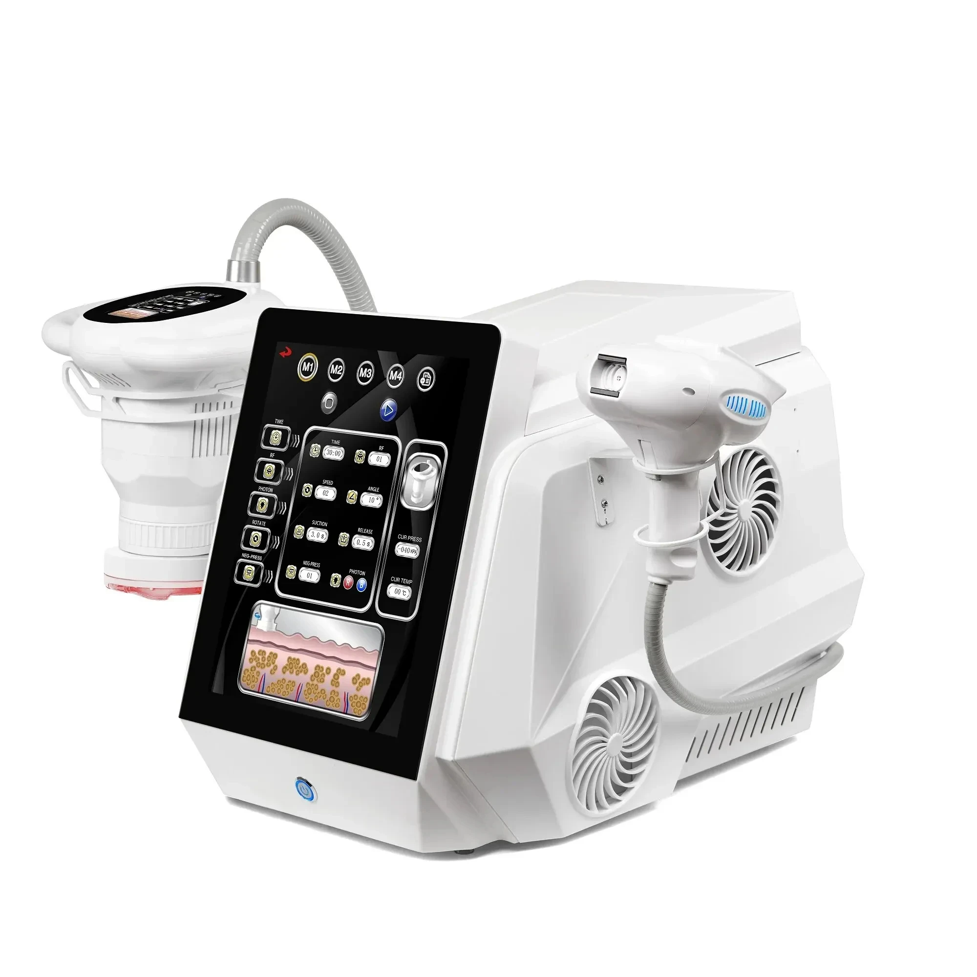 Portable Body Slimming Rotary Negative Pressure Device Massage Reduce Cellulite Weight Loss Contouring Skin Tightening Machine