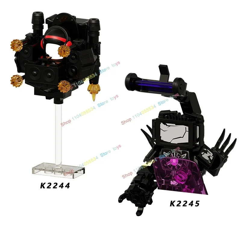 KDL833 834 837 toilettes homme blocs de construction scène briques figurines d'action femme moniteur Puzzle jouets pour enfants cadeaux d'anniversaire