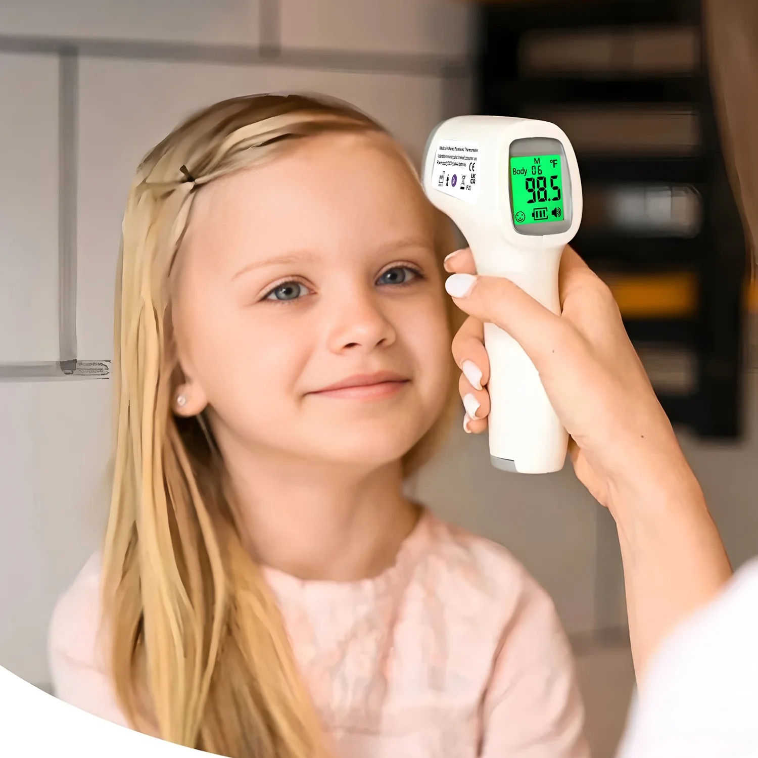 Handheld Non-Contact Infrared Thermometer | Medical Digital Forehead Thermometer for Fast Body Temp Reading