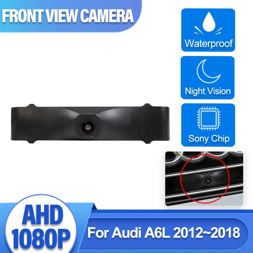 

Car Front View Camera CCD High Quality AHD Waterproof Night Vision Fisheye Wide-angle Parking Camera For Audi A6L 2012~2018