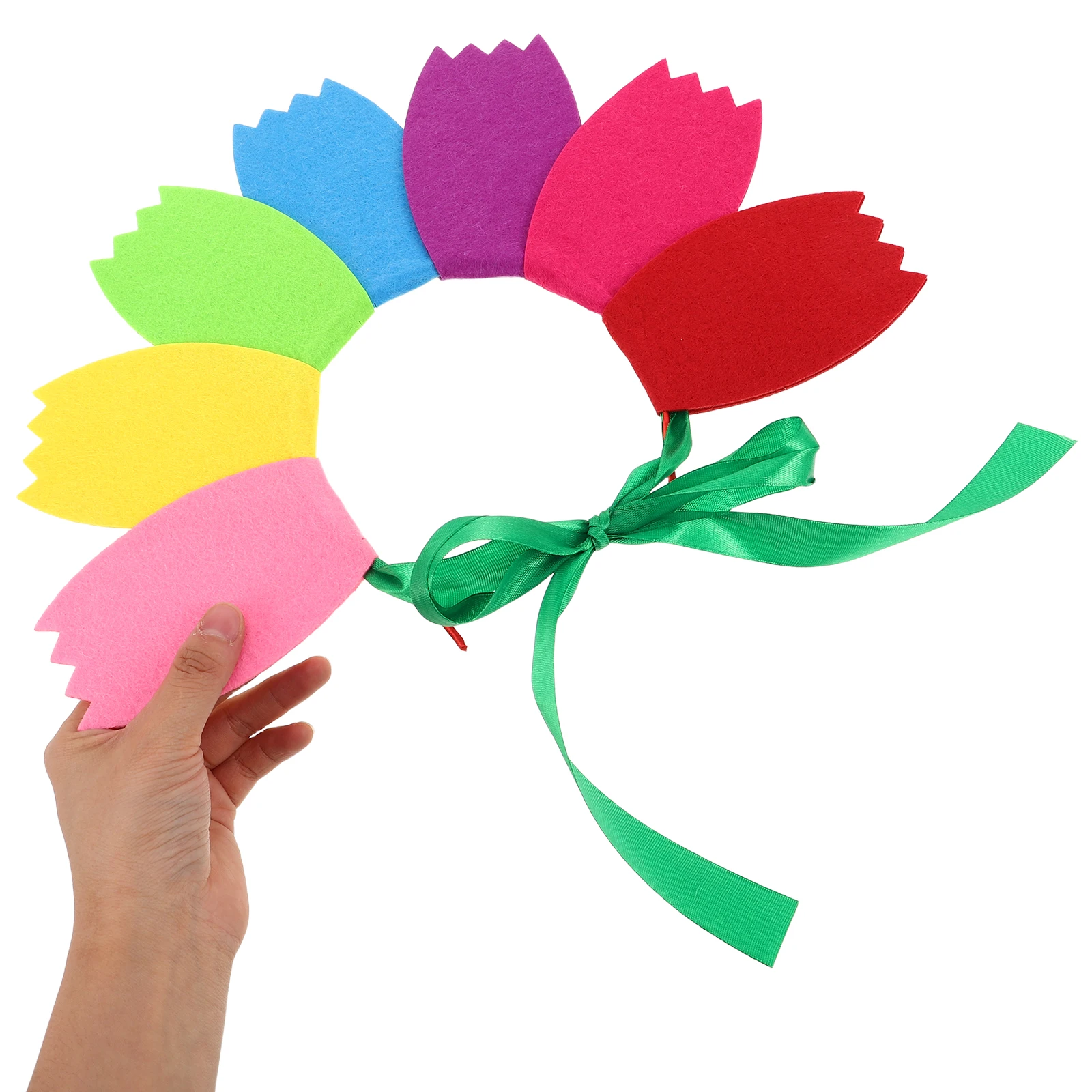 

4pcs Children's Sunflower Hair Headbands Felt Flower Costume Party Fancy Elastic Funny Toddler Girls School Photo Prop Birthday