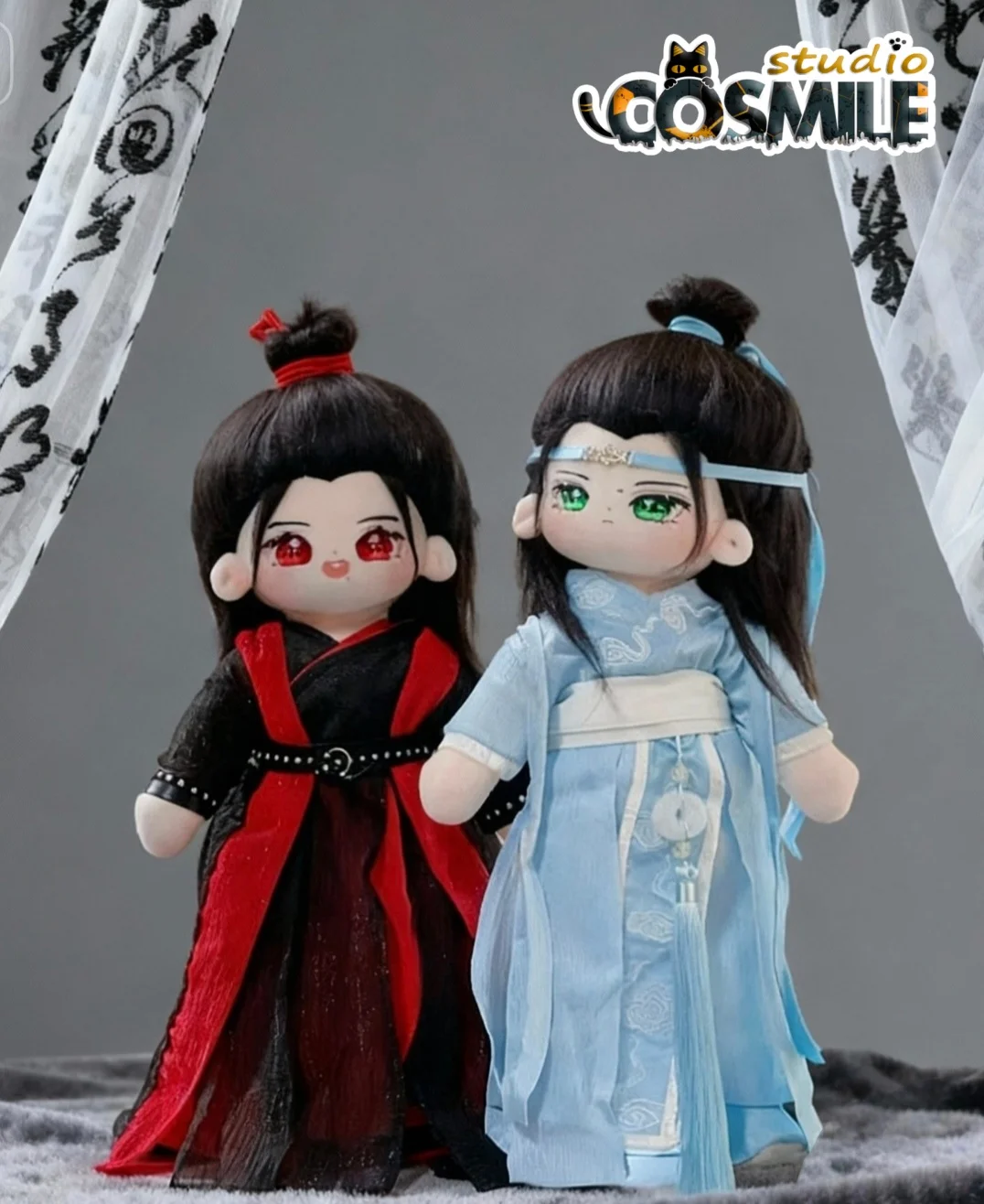 

The Untamed Yibo as Lan Wangji Xiao Zhan as Wei Wuxian Hanfu Древний костюм BJYX Plushie 40 см Плюшевая кукла Одежда для тела GG