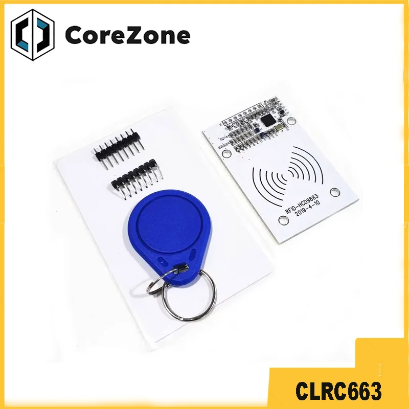 CLRC663 RC663 Development board Full protocol NFC reading card module IC card reading and writing induction RFID radio frequency