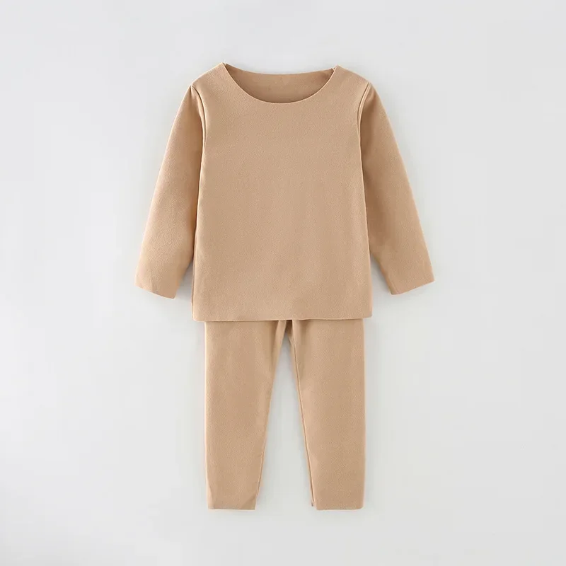 Children Thermal Underwear Sets Infant Baby Girls Clothes Autumn Winter Kids Boys Warm Long John Top+Pant Suits Pijama Sleepwear