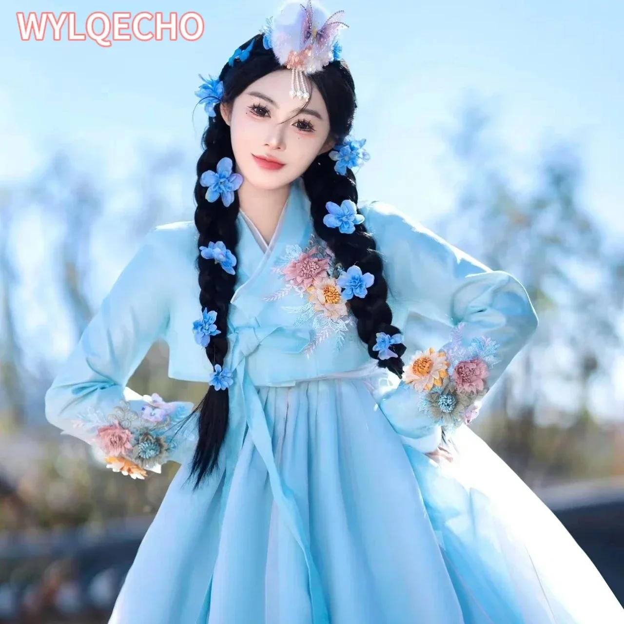 

Yanji Princess Korean National Costume Tourism Photo Hanbok Traditional Court Dress Wedding Dress Female Dance Performance Dress