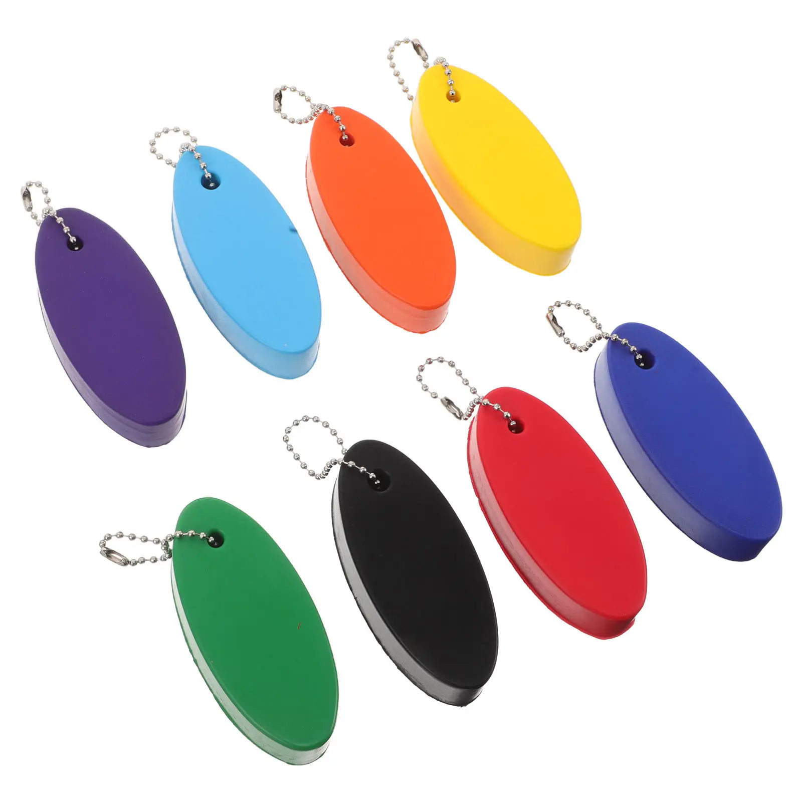 

Набор из 8 плавающих брелоков из пеноматериала, овальной формы, высокой видимости, легких, для парусного спорта, рыбалки, водных видов спорта, держатель для ключей