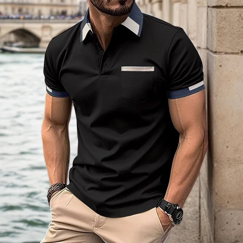 

New summer leisure fashion POLO sports cedar short sleeve T-shirt men's street fashion brand horse jersey