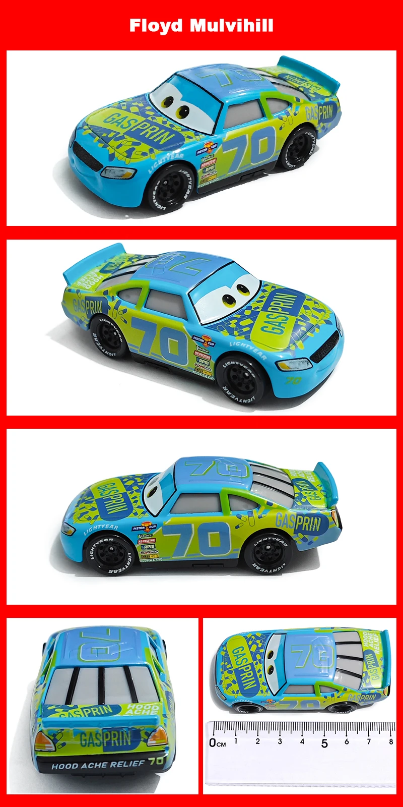 Original Pixar Cars Lightning McQueen Nr.: 24,36,39,54,76,90 Rennspielzeug 1:55 Metall-Druckguss-Legierungsautos Spielzeug für Kinder – Detail 13