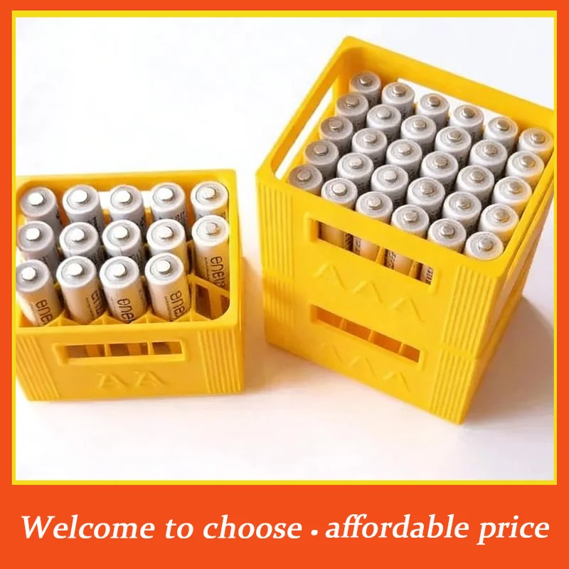 /1Pcs PLA 3D Printed AAA/AA Battery Storage Box For Home Decoration Large Capacity 30/20 Compartments Durable Plastic Organizer