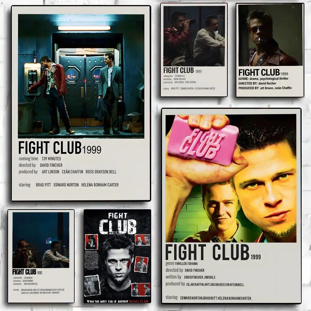 Movie F-Fight Club Poster Painting And Print Wall Art Picture For Home Room Decor Gifts