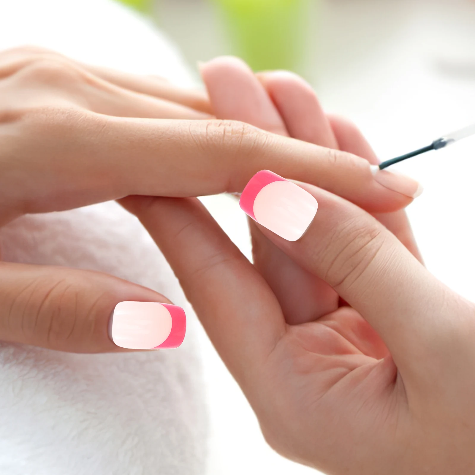 

24Pcs Decorative Fake Nails for Women Stylish Press on Nail Art Pieces Lightweight False Nails for Daily Wear Or Special Events