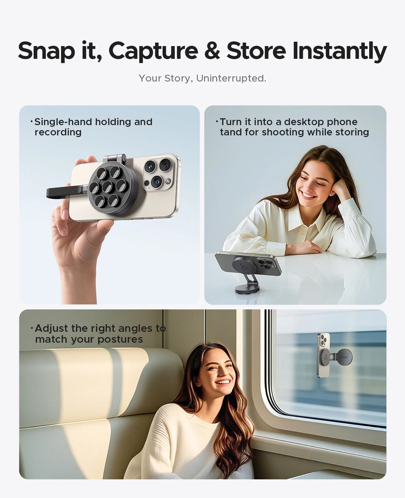 ORICO SSD esterno 1TB Mini SSD portatile magnetico ultrasottile 2000 MB/s Supporta 4K ProRes HDR per MacBook PC Laptop iPhone