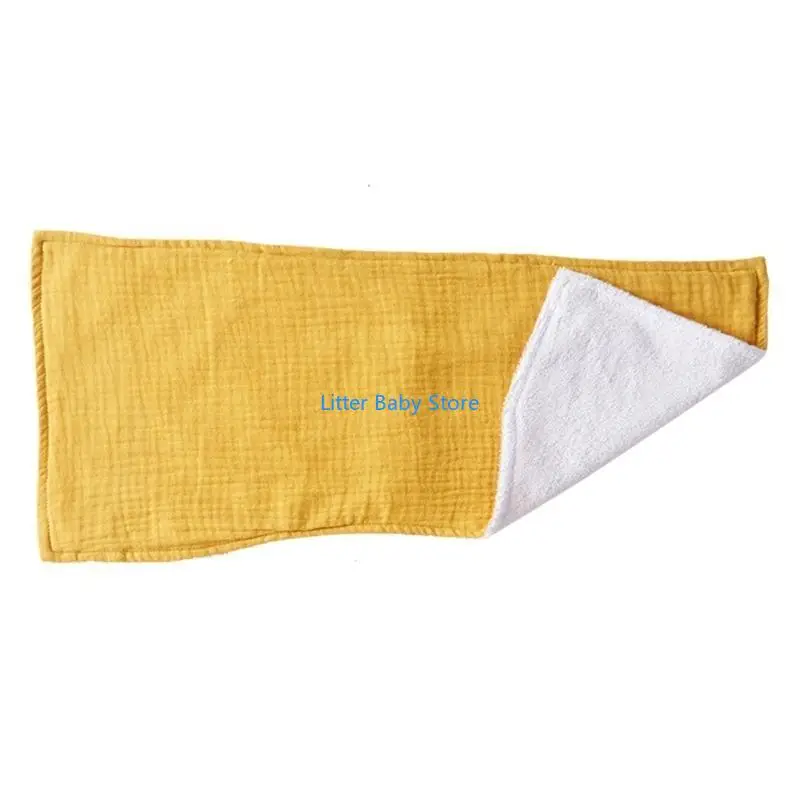 N80C 6 طبقات ملابس التجشؤ للرضع منشفة تجشؤ مستطيلة ناعمة وقابلة للتنفس