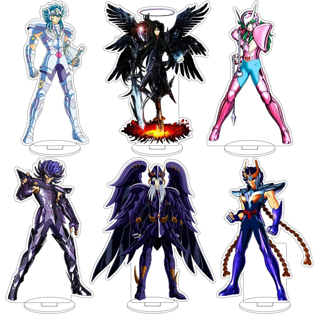Figurine en acrylique de 16 cm, Anime Saint Seiya Shiryu Seiya Shun Shaka Aries no Muu Saga Kido Saori Andromeda, Cadeaux, Ornements