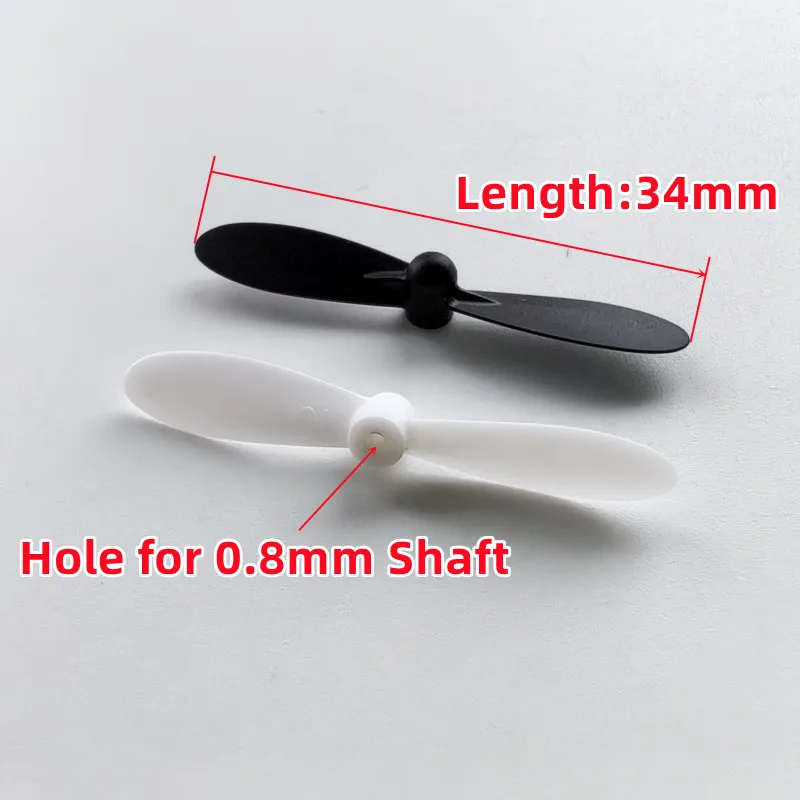 4pcs 3.4cm white black 34mm Props Propellers AB Fan Blades Spare Parts for mini R/C Quadcopter Toys
