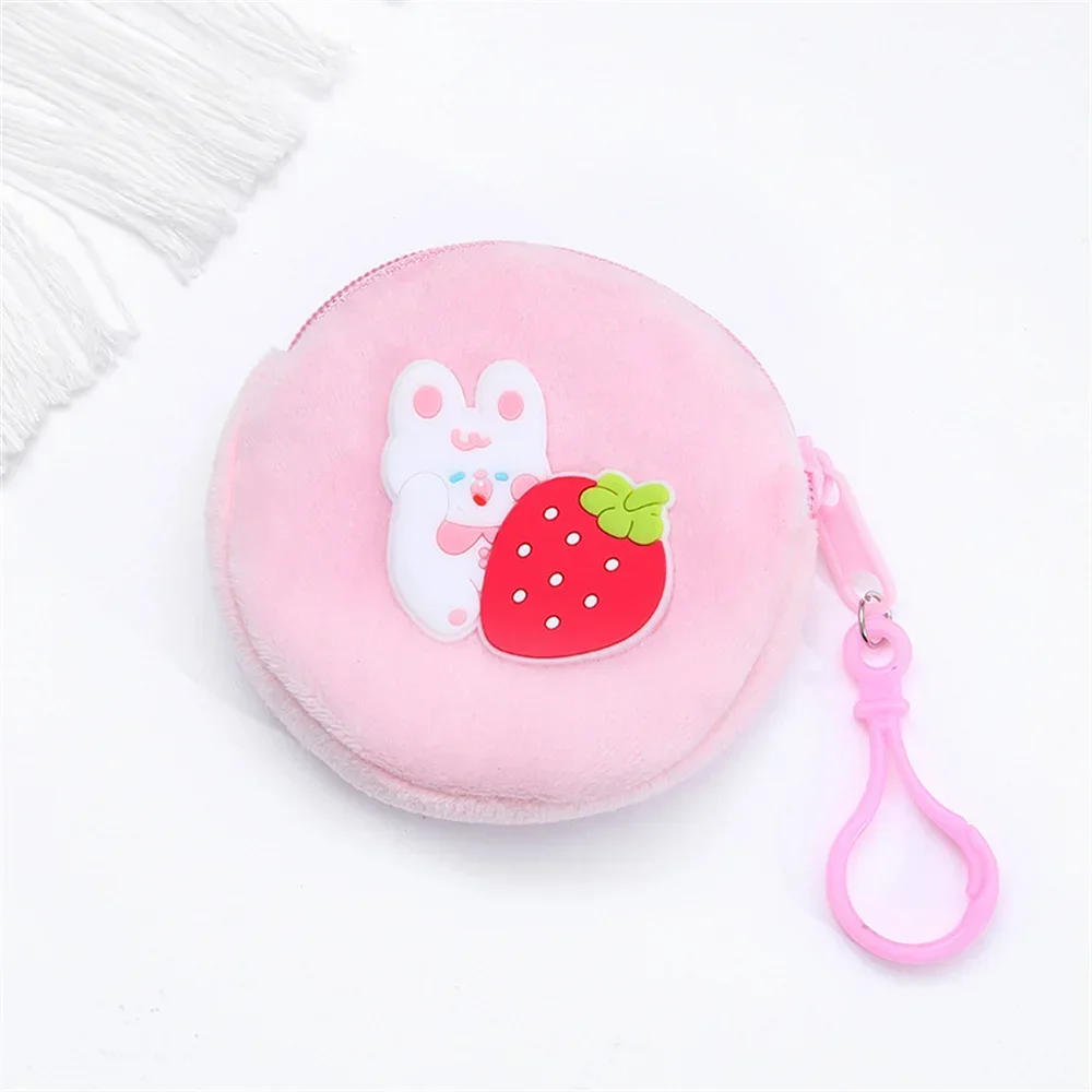 Cartoon Plush Coin Purse Girls Children Small Wallet Kid Zipper