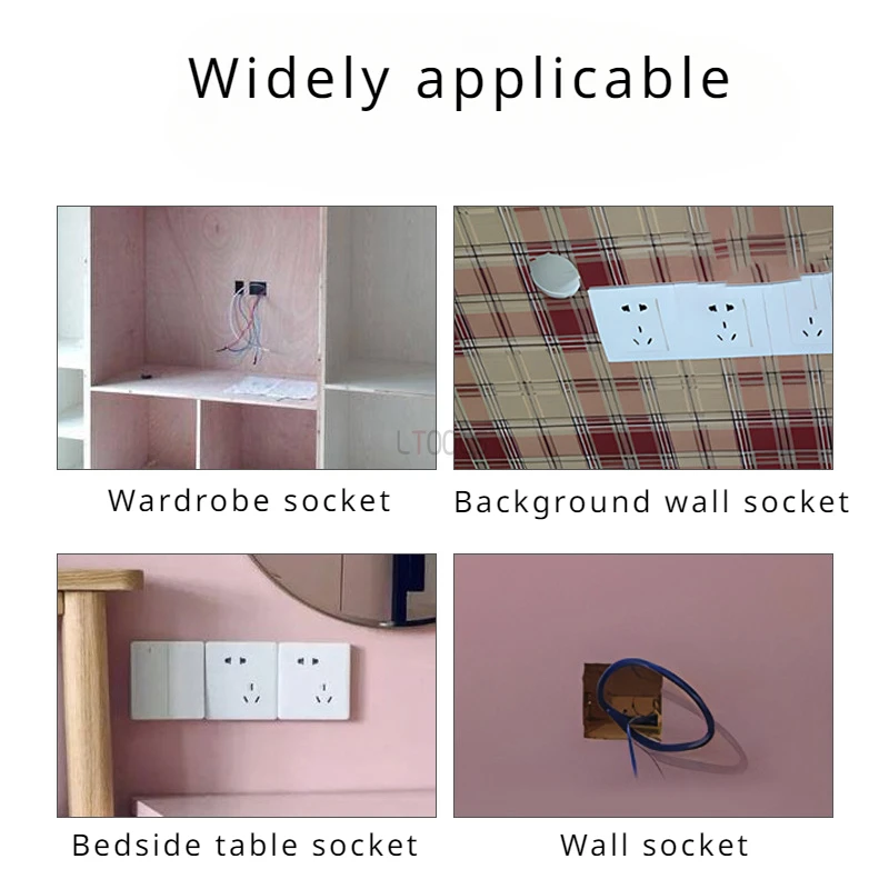 Carpentry Decoration Opening Template Switch Socket Slotting Precise Marking Base Open Mold Thickening 86 Type Switch Model Tool