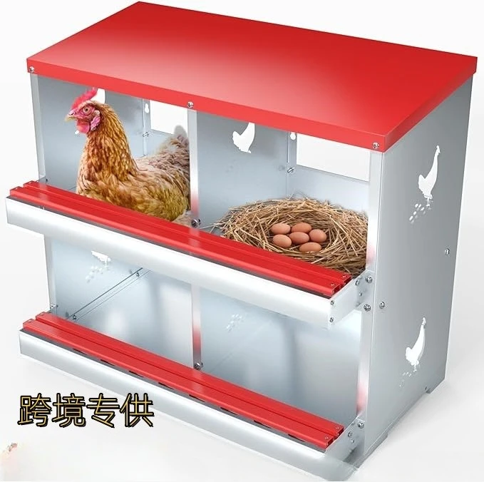 

Универсальная коробка и клетка для укладки курицы — оцинкованная, легко собирается и чистящаяся, компактная конструкция для домашней птицы
