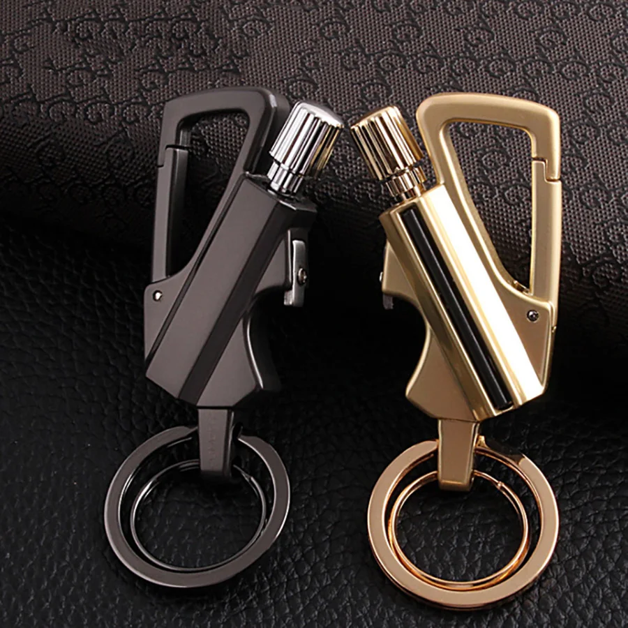 New Multifunctional Match Coal Oil Lighter Outdoor Waterproof Portable Wine Open Keychain Men Smoking Accessories Gifts