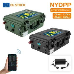 24V 100AH 120AH 150AH 200AH LiFePO4 Battery 24V lifepo4  battery 24v lithium battery Lithium iron phosphate battery with Charger