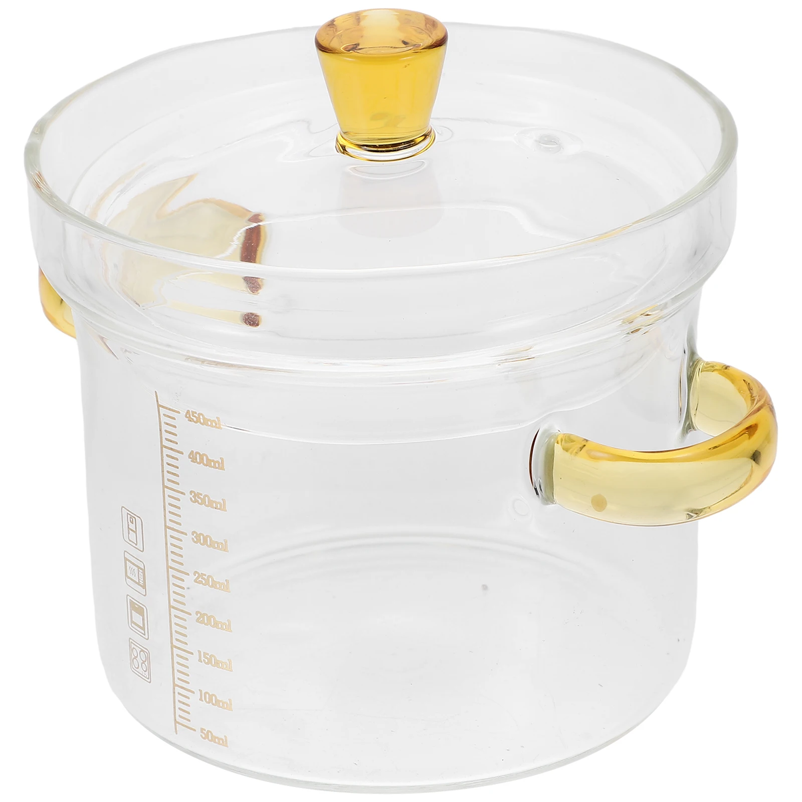 450 мл жаропрочная стеклянная чаша с крышкой для супа