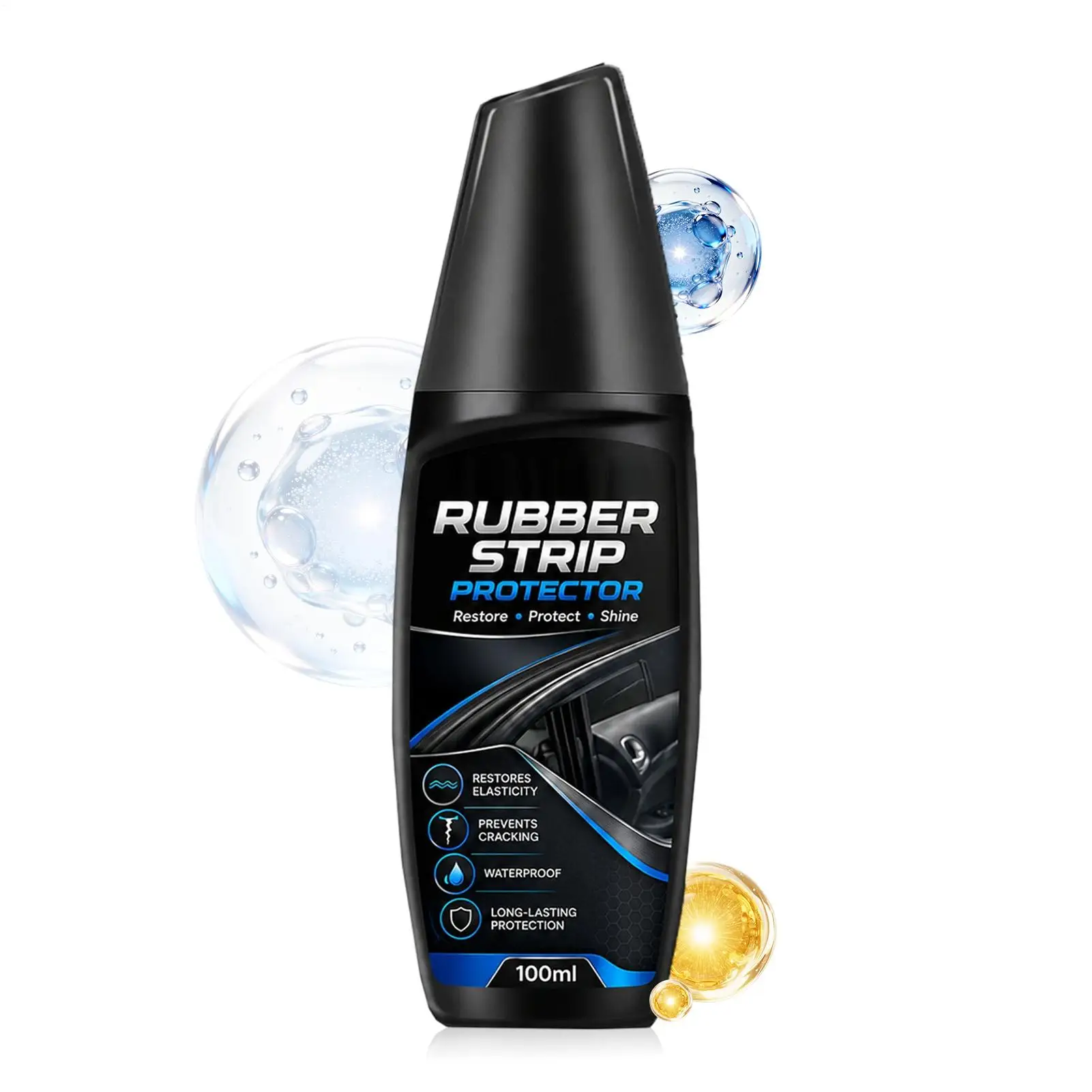 

Rubber Conditioner 100ml Car Trim Detailing Restorer Agent Rubber Strip Refurbishing Agent For Home Garage Workshop Automotive