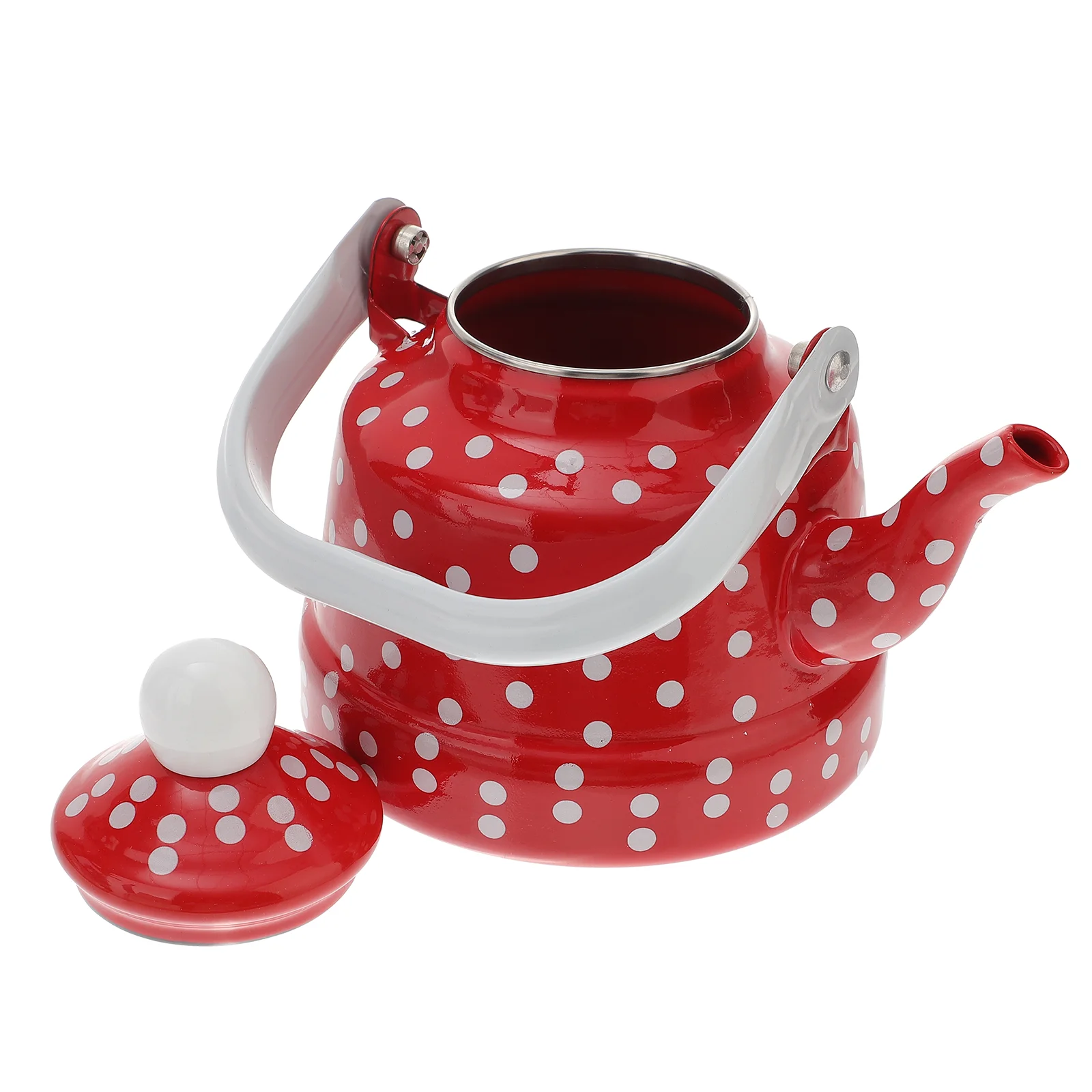 

Enamel Kettle Adorable Teapot Water Creative Jugs Household Kitchen Teakettle Camping Stove Boiling Glass Home