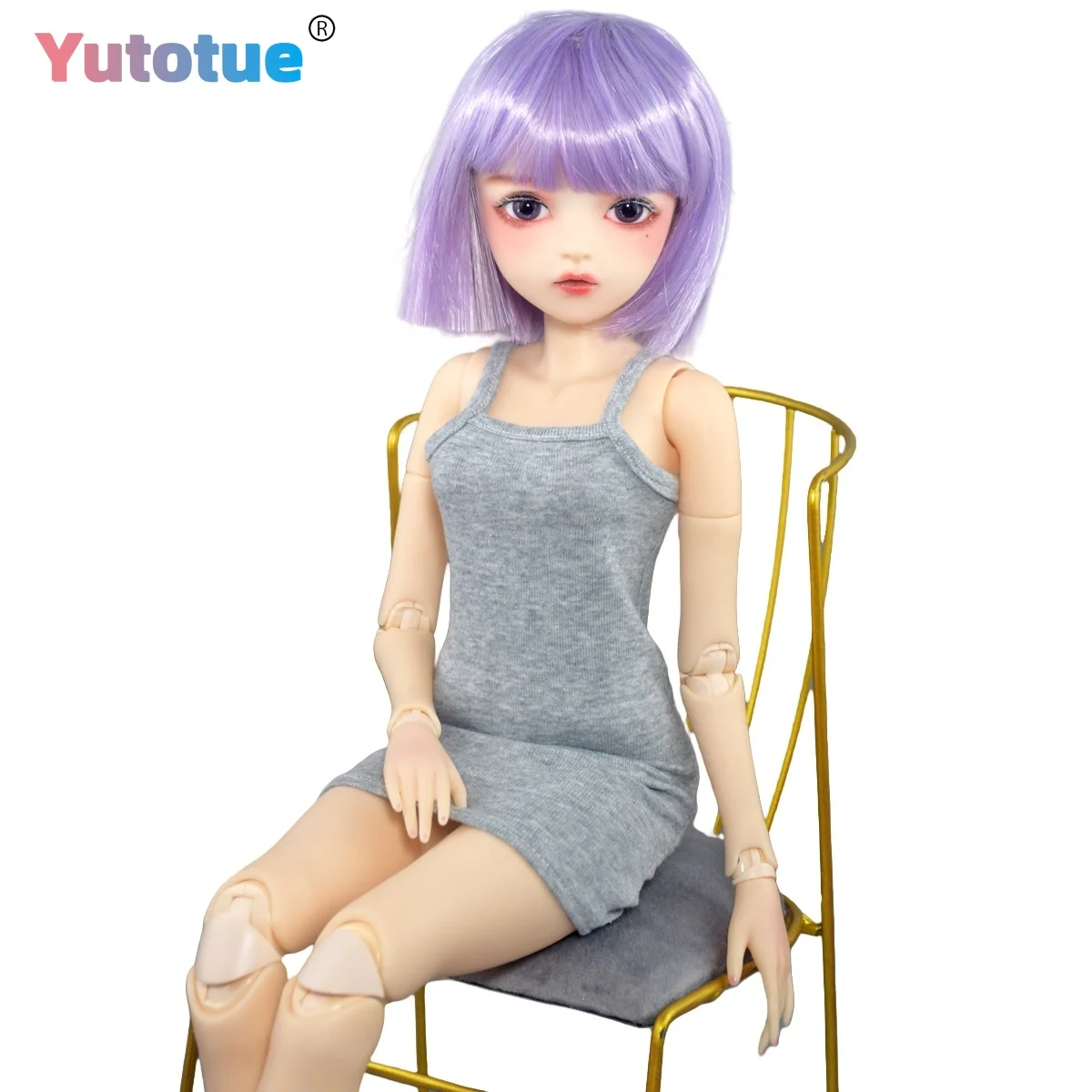 YUTOTUE 60cm Height Fashion Doll Large Female BJD Doll Handpainted Makeup Face Lifelike Girls Toy Gift
