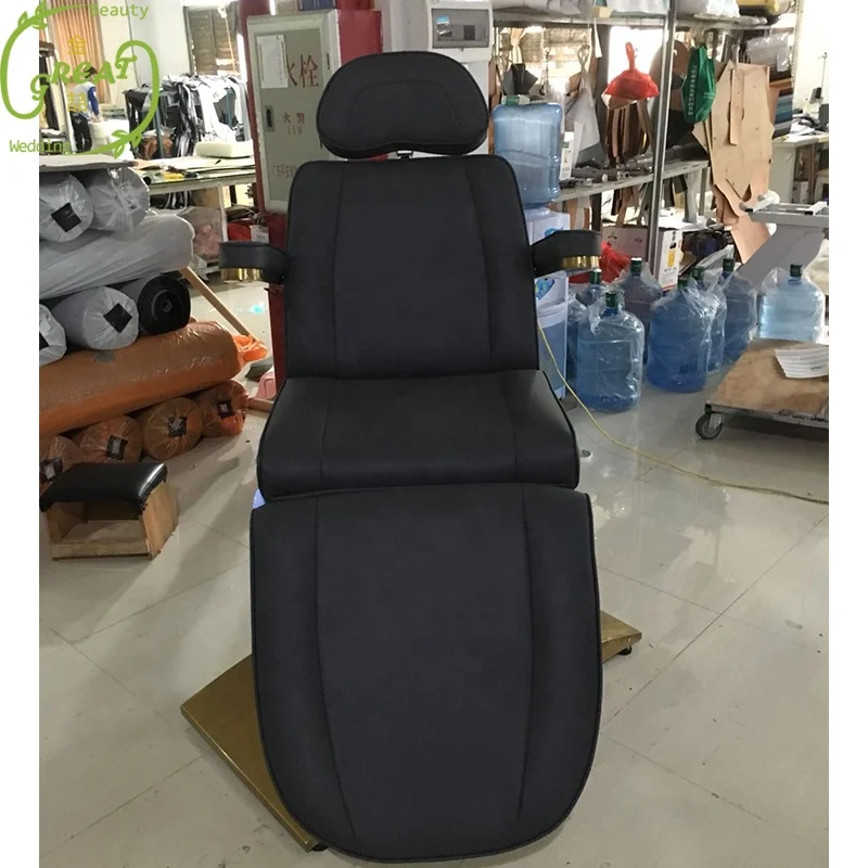 Great Foshan Factory Hot Sale High Quality Green 3/4 Motor Black Cosmetic Electric Beauty Facial Bed