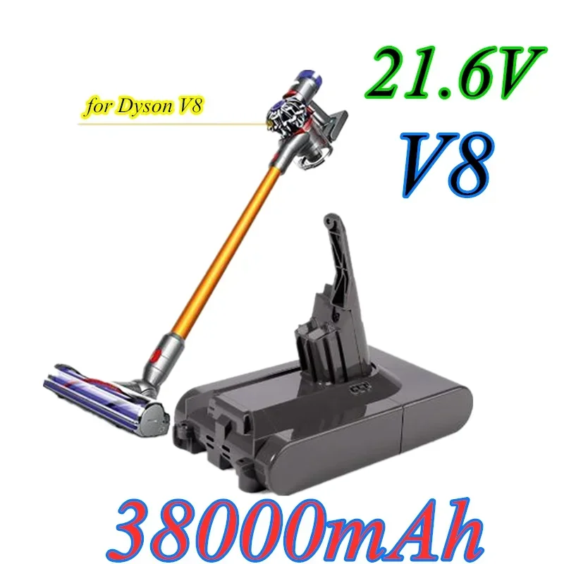 

38000mAh 21.6V Battery Dyson V8 Battery for Dyson V8 Absolute /Fluffy/Animal/ Li-ion Vacuum Cleaner rechargeable Battery