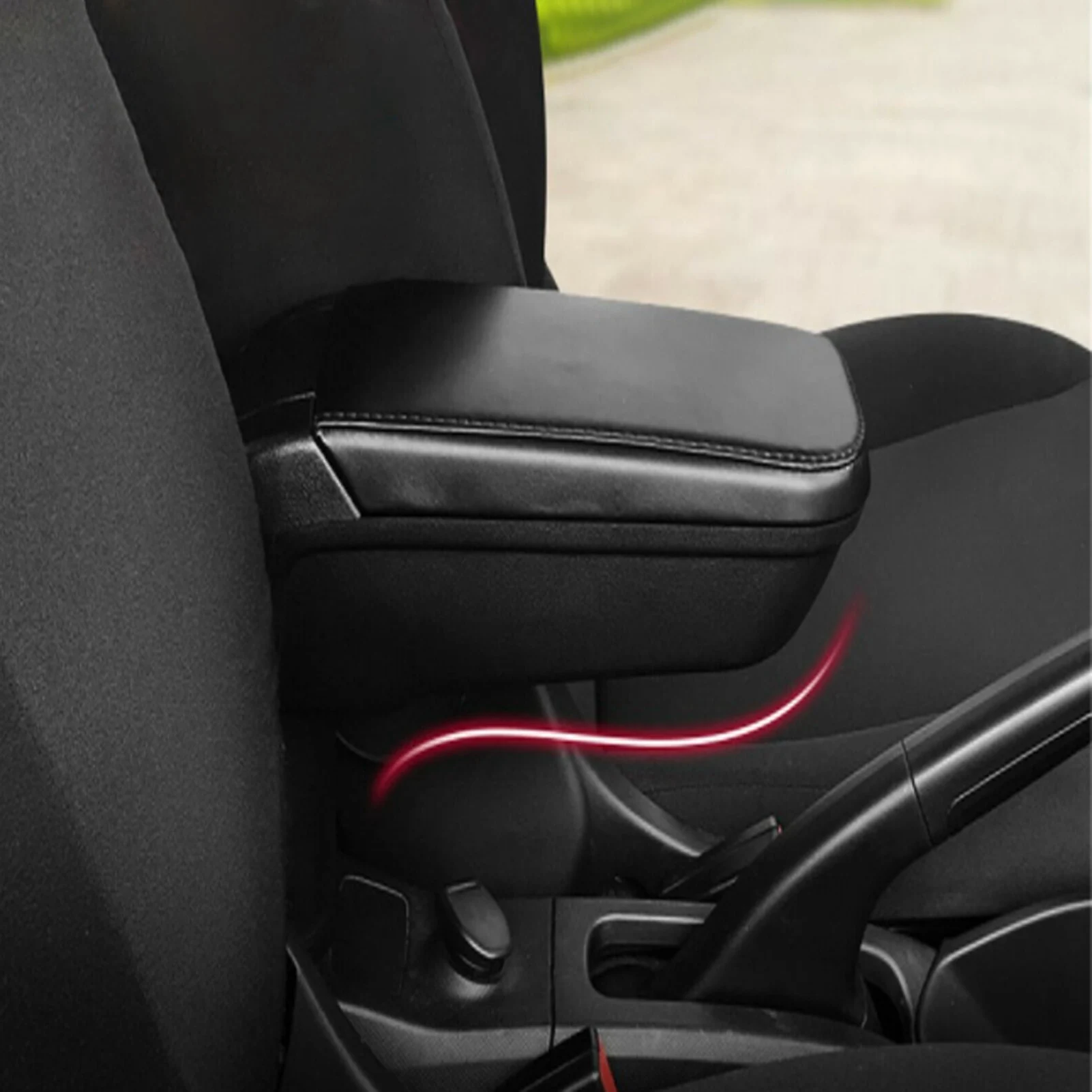 

Center Console Armpad Center Console Armrest Stylish And Generous for Hold More Gadgets And Belongings Forfour 453 15-19