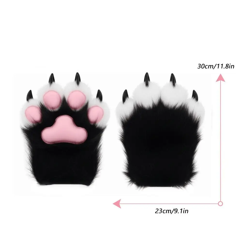 Kawaii الكرتون تأثيري حلي قفازات دافئة أفخم فروي Fursuit قفازات صار تأثيري الدعائم تأثيري حلي الملحقات #6