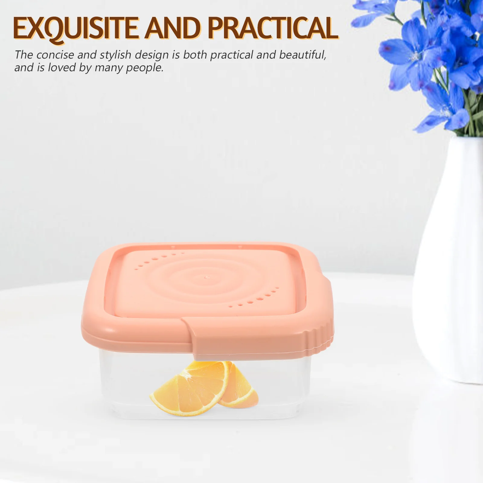 

Cheese Storage Boxes Food Grade Healthy Safe Material Non Deform Fridge Containers Butter Slices Cases Kitchen Fruit