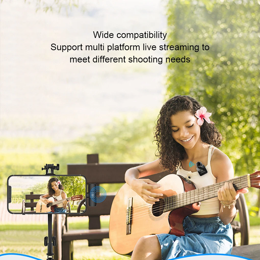 PULUZ Fat Cow Wireless For Lavalier Microphone Suitable For Recording Live Broadcasts Onfor IPhone