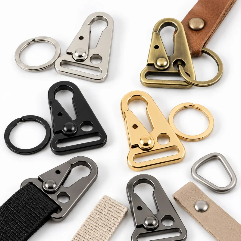 2/5/10Sets 25mm Zinc Alloy Eagle Beak Buckle Handbag Shoulder Strap Snap Hook Crossbody Bag Carabiner Clip Webbing End Hardware