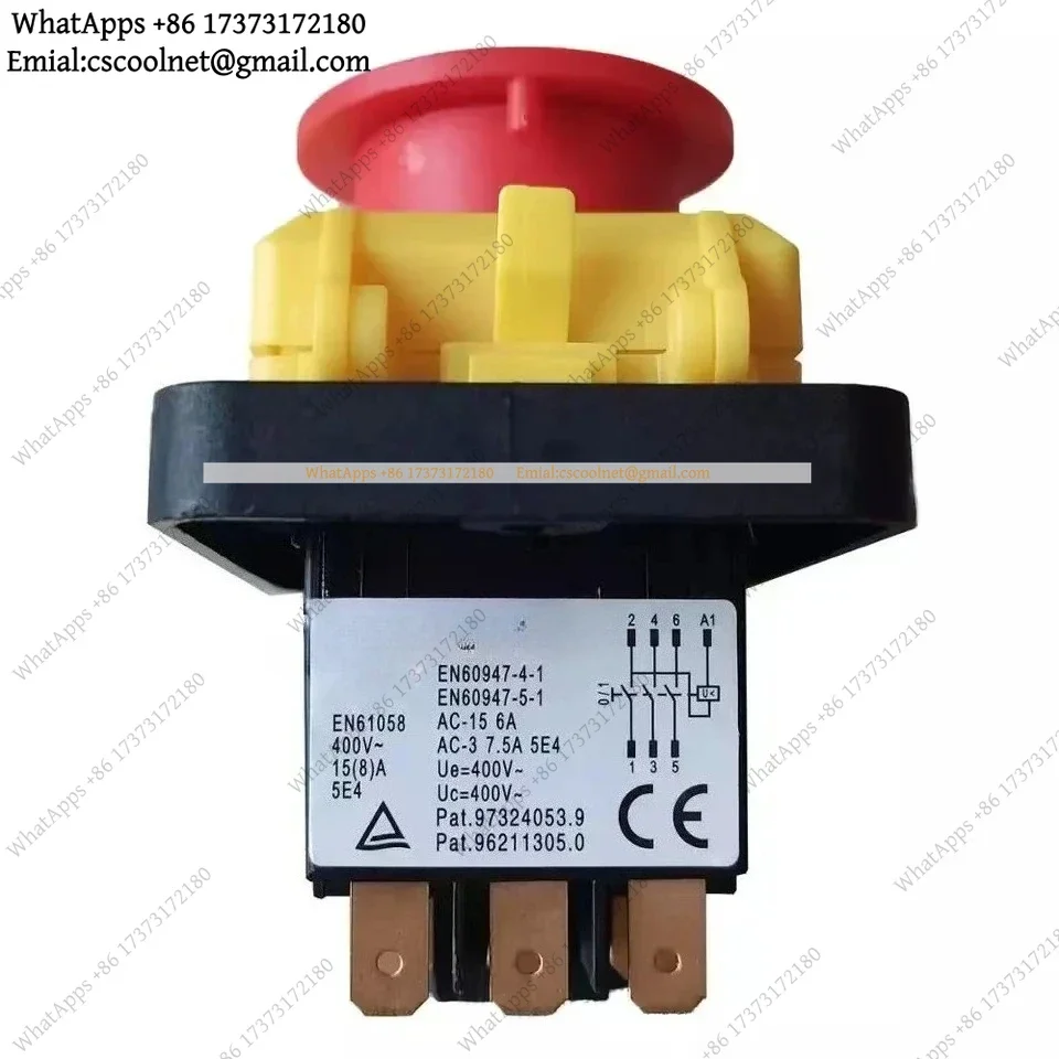 for KEDU KJD18 7-Pin Emergency Stop Switch — Waterproof Electromagnetic Push Button for Vessel Boat Marine Grinder Parts