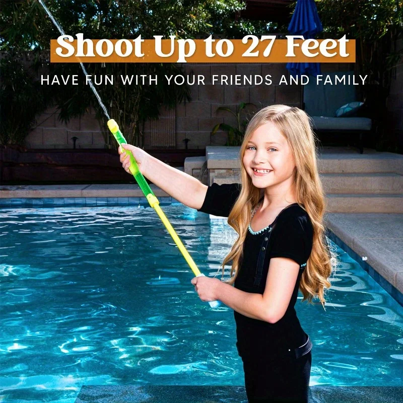 JOYFY 18 Pcs 16.5'' Water Gun Set Super Soaker Blaster Squirt Guns for Summer Swimming Pool Backyard Game Fighting Play Pool Toy