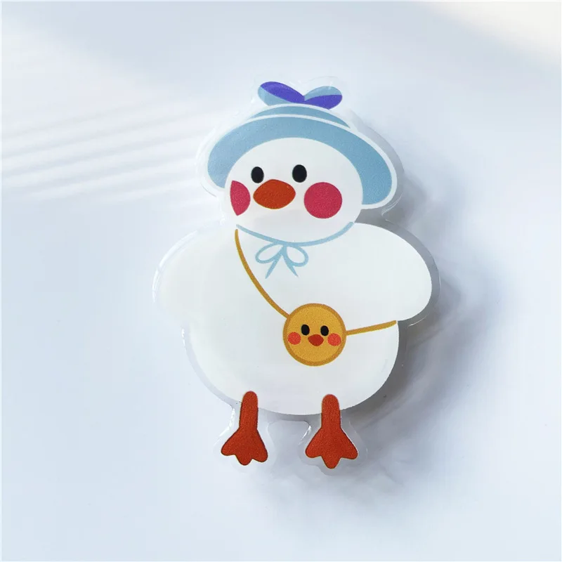 Support d'airbag adhésif en acrylique pour téléphone portable, dessin animé Alien, support pliable de bureau paresseux pour iPhone 17 16 15 14 Samsung