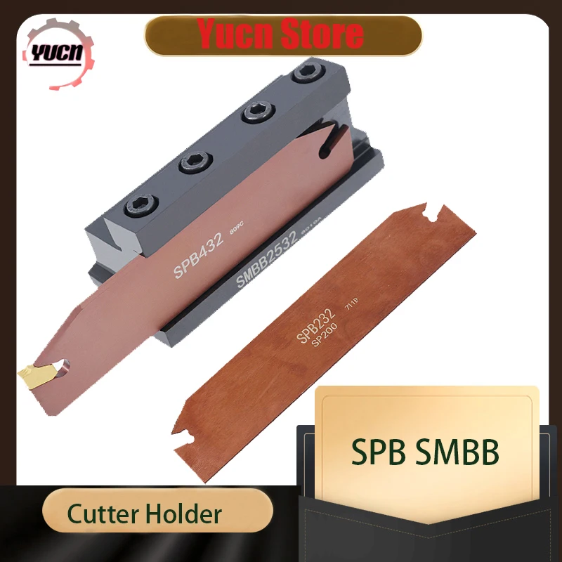 SPB226 SPB326 SPB332 SPB432 SMBB2526 SMBB2532 SMBB2026 Grooving Cut-Off Cutter Holder SP300 200 NC3030 Lathe Turning Tool Holder