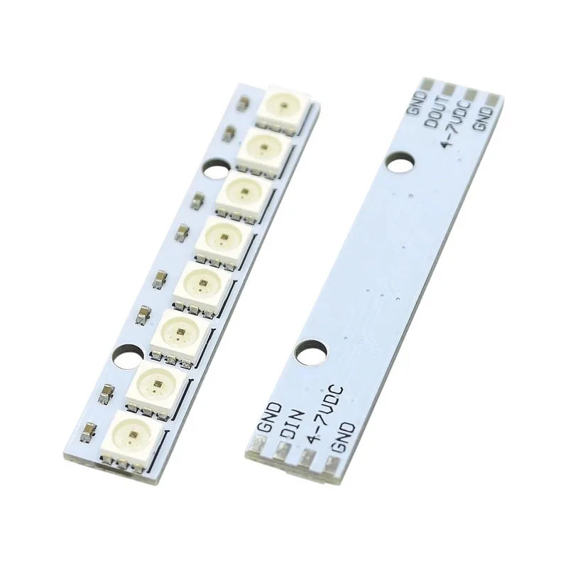 5~500Pcs 8 Bit WS2812 5050 RGB LED Built-In Full-Color Driving Color Light Module Linear Long Strip Development Board