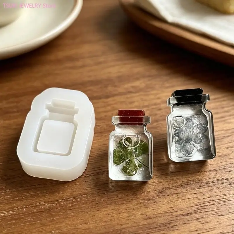 62KE Small Bottle Silicone Mold Great for Epoxy Resin Jewelry Making Craft Pendant