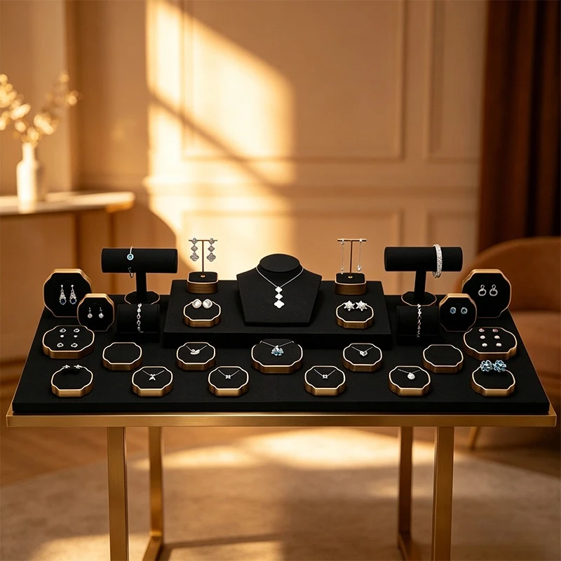 

Counter jewelry display props, high-end jewelry display stand, ring, stud earring, necklace, bracelet display rack
