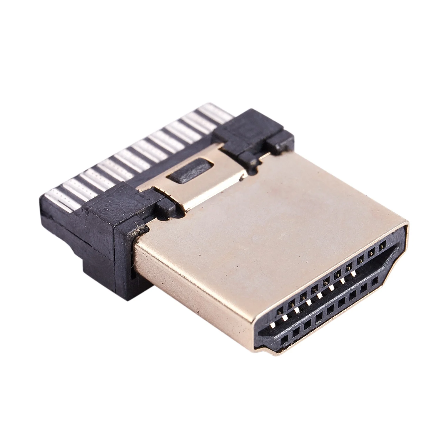 Tomada HDMI Masculino para Reparação Reparação, Um Plug Solda Tipo, 19 Pinos, 5 PCs