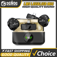 Wireless Lavalier Microphone Plug & Play for iPhone iPad Android Type-C Mobile Live Game Recording Interview with Magnetic Clip