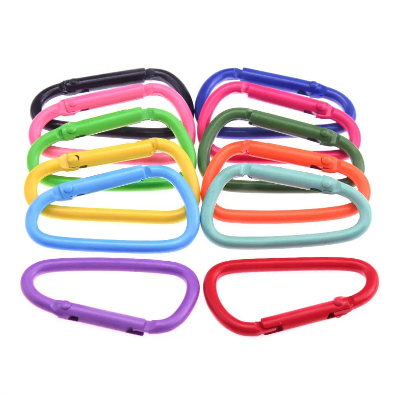 5-20Pcs/Lot Metal Carabiner Camping Equipment Backpack Buckle Water Bottle Hanging Buckle Snap Hook Keychai DIY Accessories