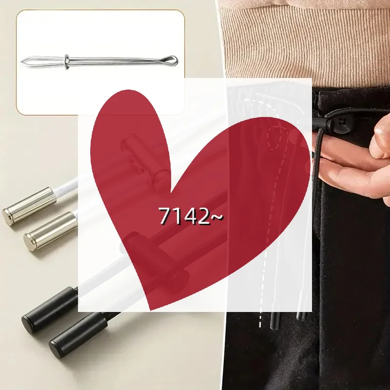 

2 м прочная эластичная лента, спортивные штаны, поясной ремень с резьбовым устройством, стопор для блокировки шнура, аксессуары для швейной ленты «сделай сам»