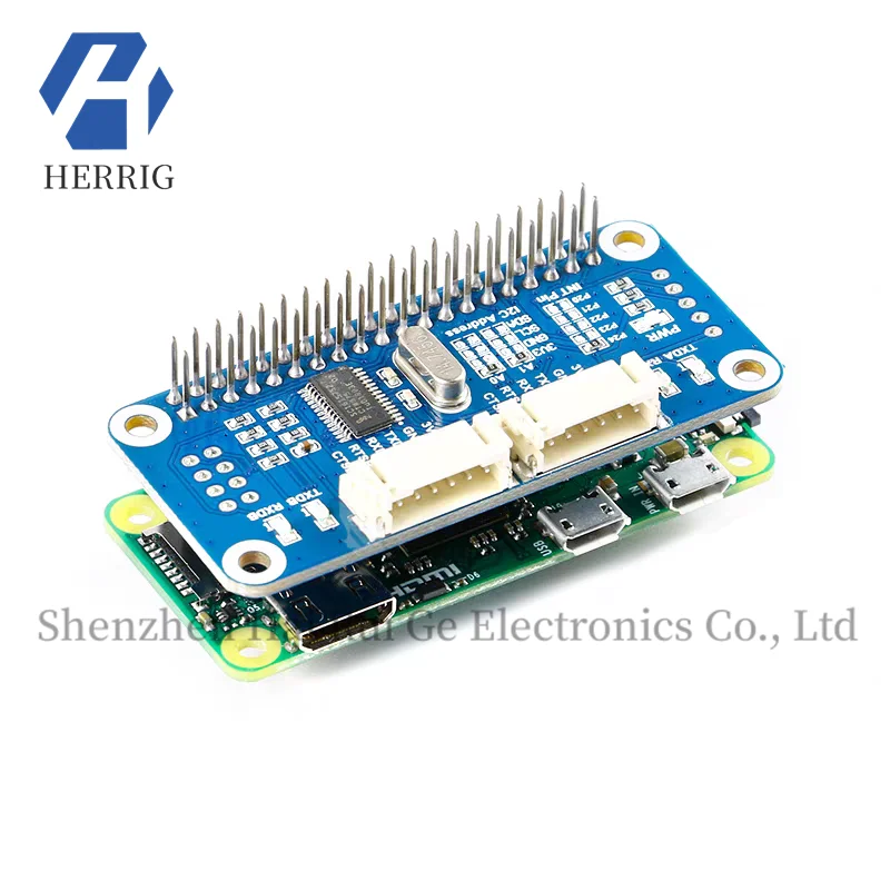 

Raspberry Pi 4B/3B/Zero W Serial Expansion Board Module with Onboard SC16IS752 I2C Interface